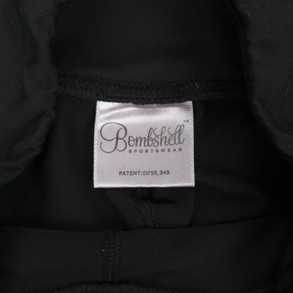 BOMBSHELL Sportswear Thigh High Sock Leggings Black and White Athletic Sporty - Picture 2 of 7